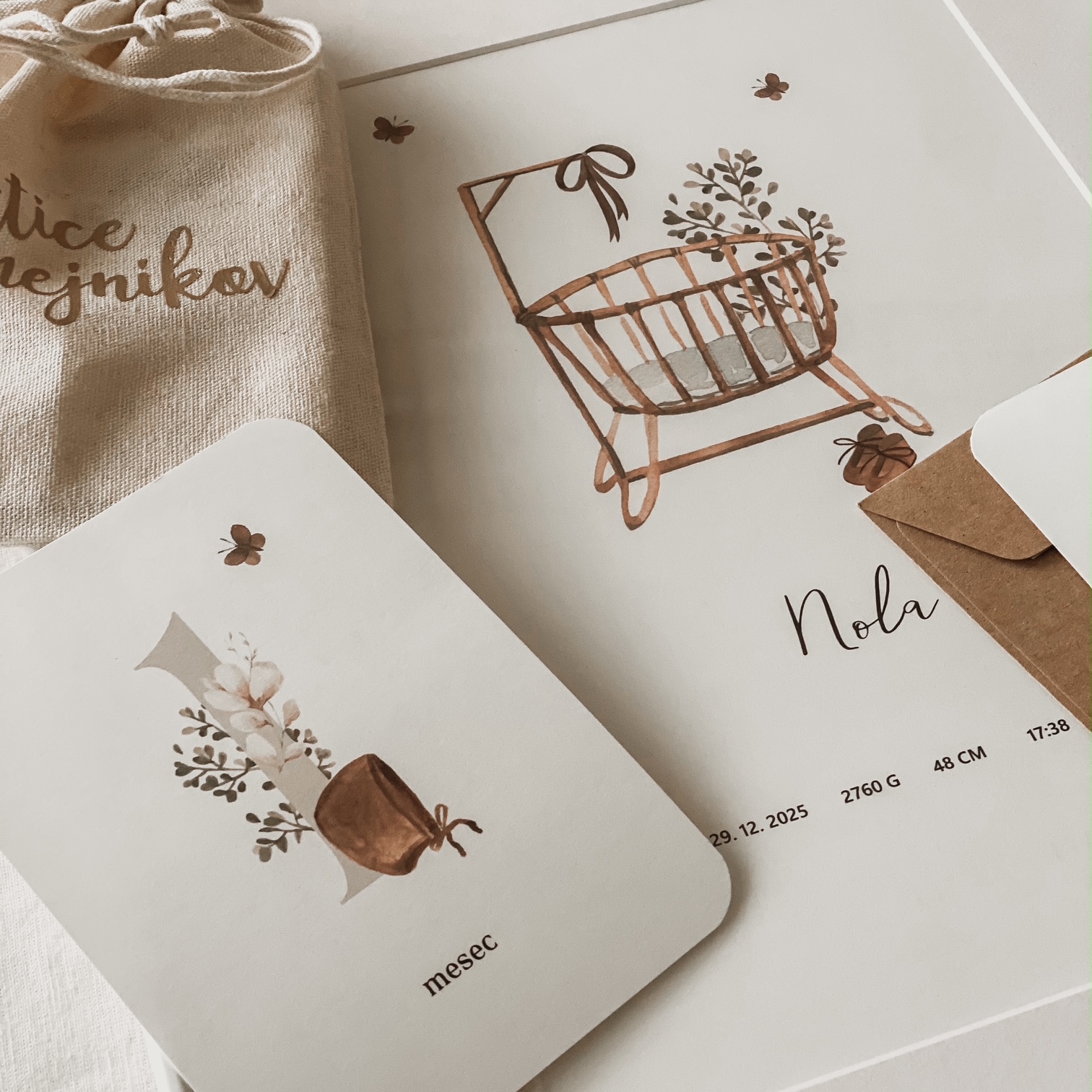 Darilni paket za mamico in dojenčka - Mali zaklad - slika 2