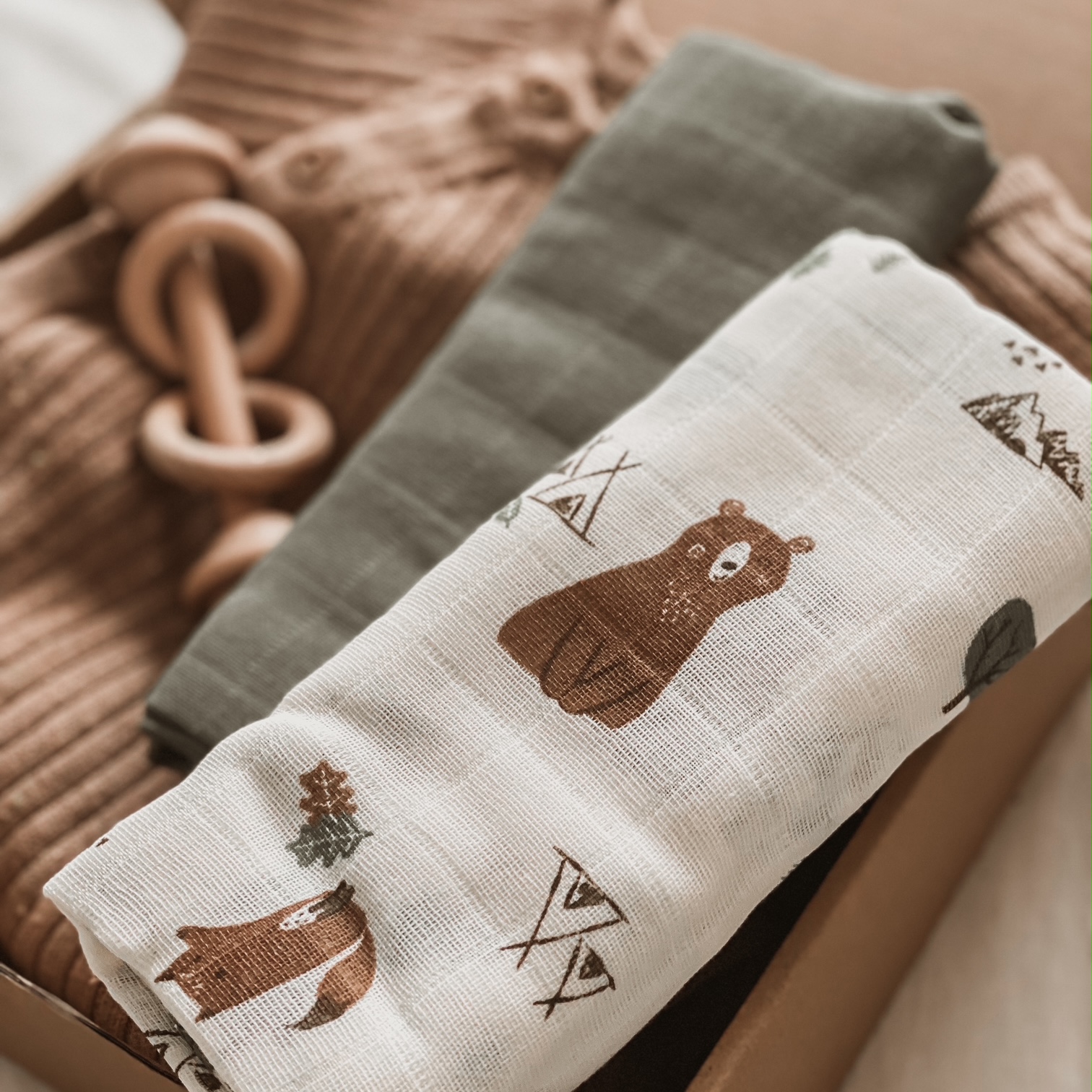 Komplet tetra pleničk - medo