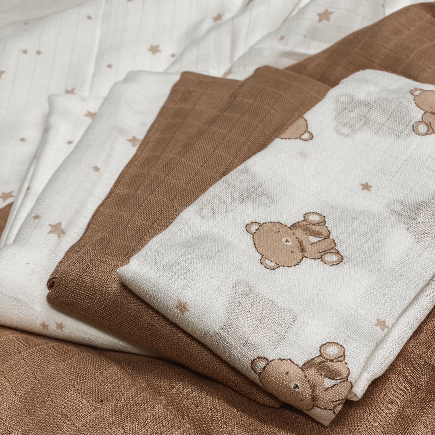 Komplet tetra pleničk - medo in zvezde