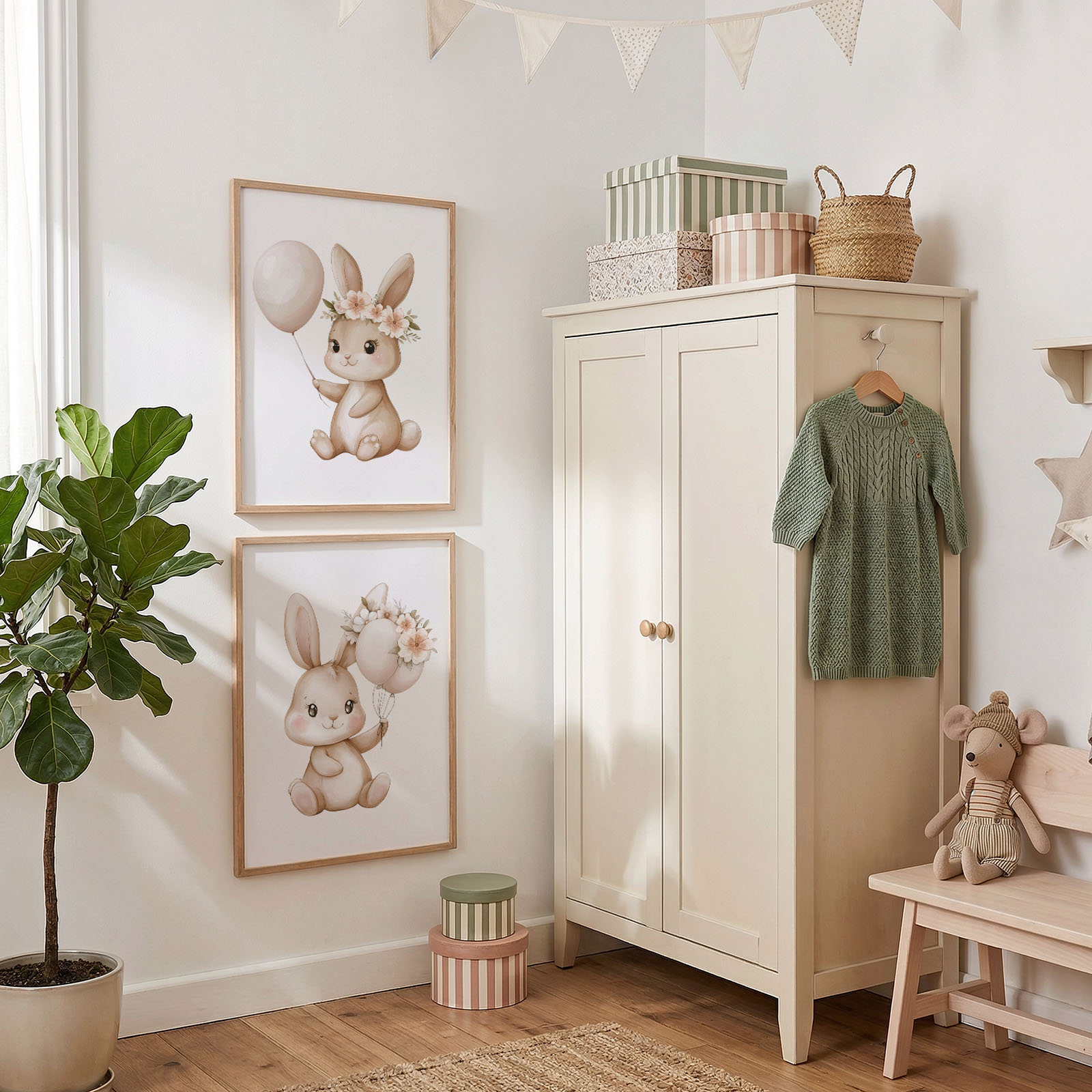 Dekorativni plakat za otroško sobo – nežen stenski dekor za otroke