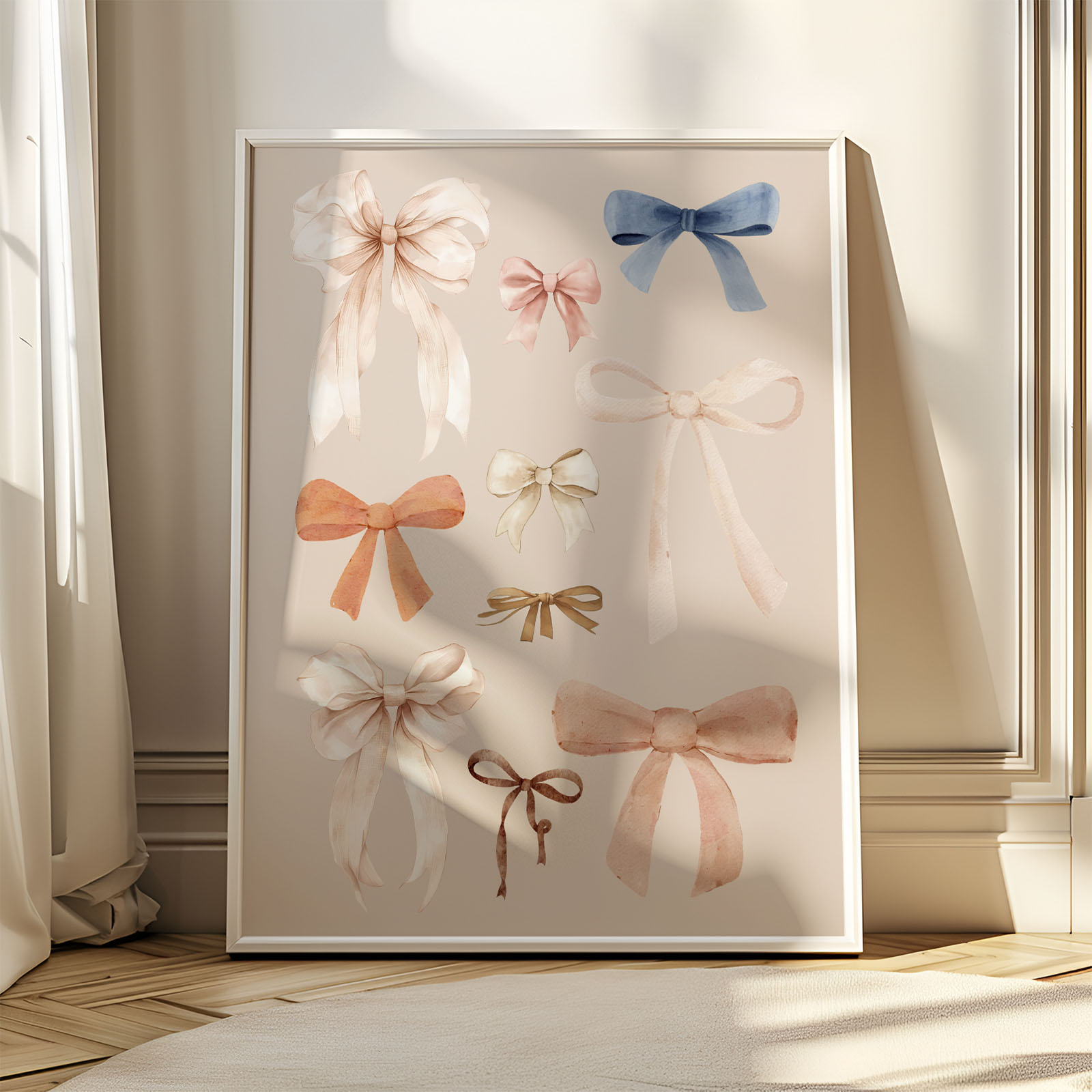 Dekorativni plakat za otroško sobo – nežen stenski dekor za otroke - Vanja in lev