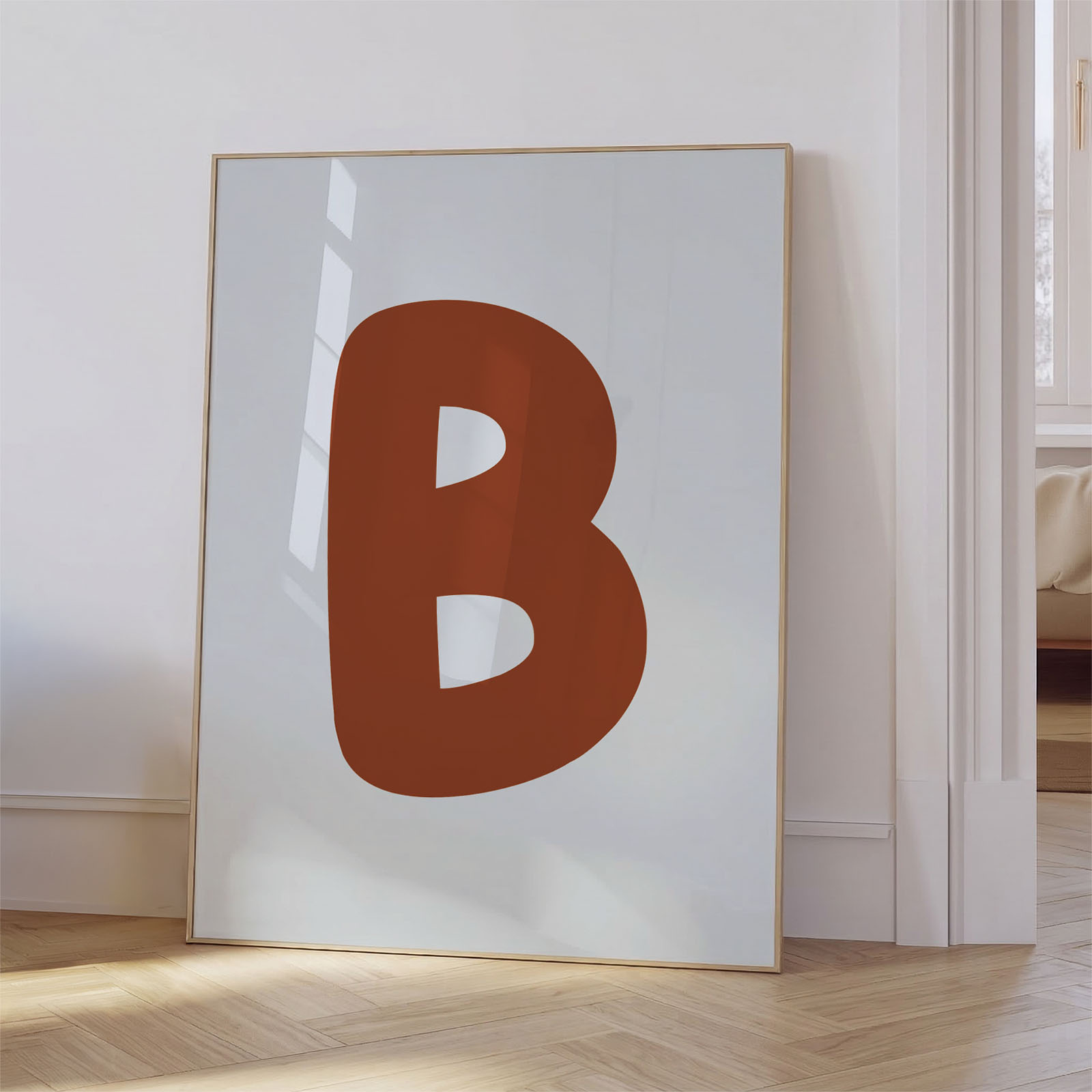 Plakat z inicialko za otroško sobo – Krepka inicialka - slika 3