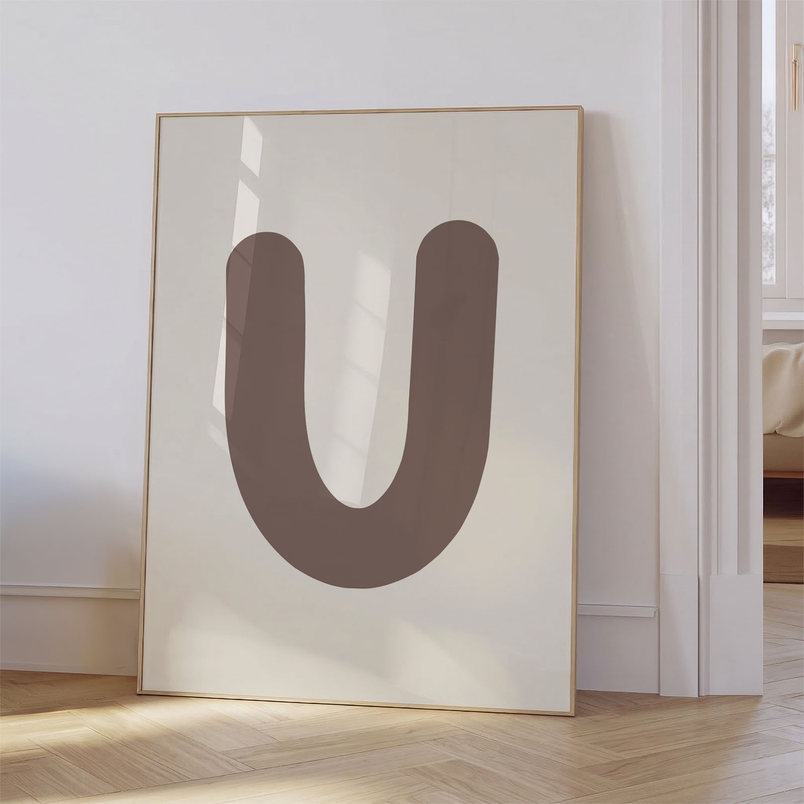 Plakat z inicialko za otroško sobo – Krepka inicialka
