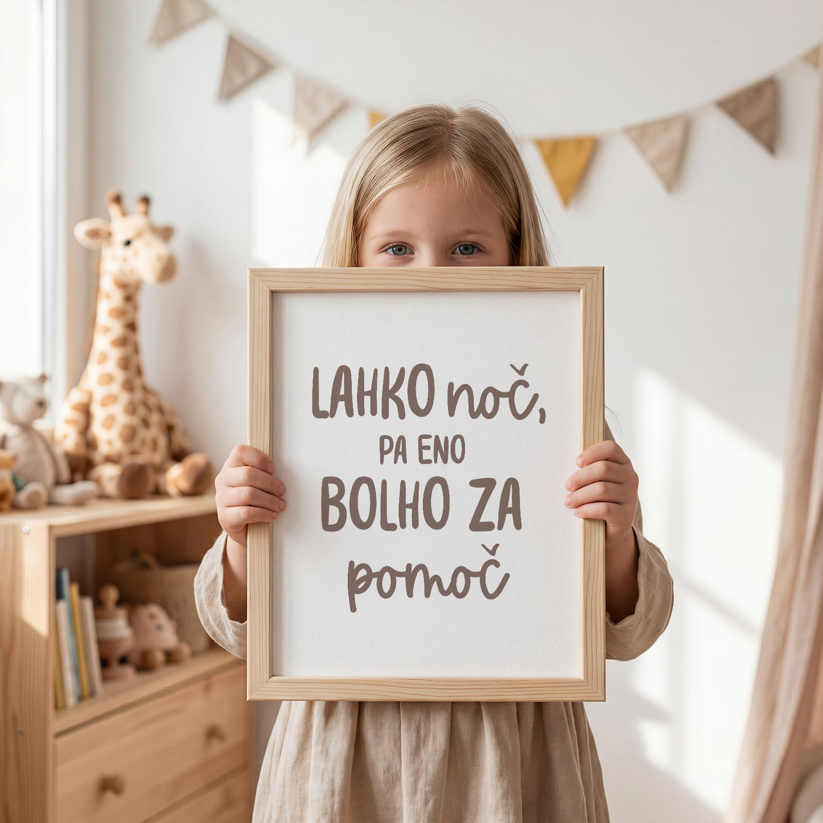 Dekorativni plakat za otroško sobo - Bolho za lahko noč - slika 2
