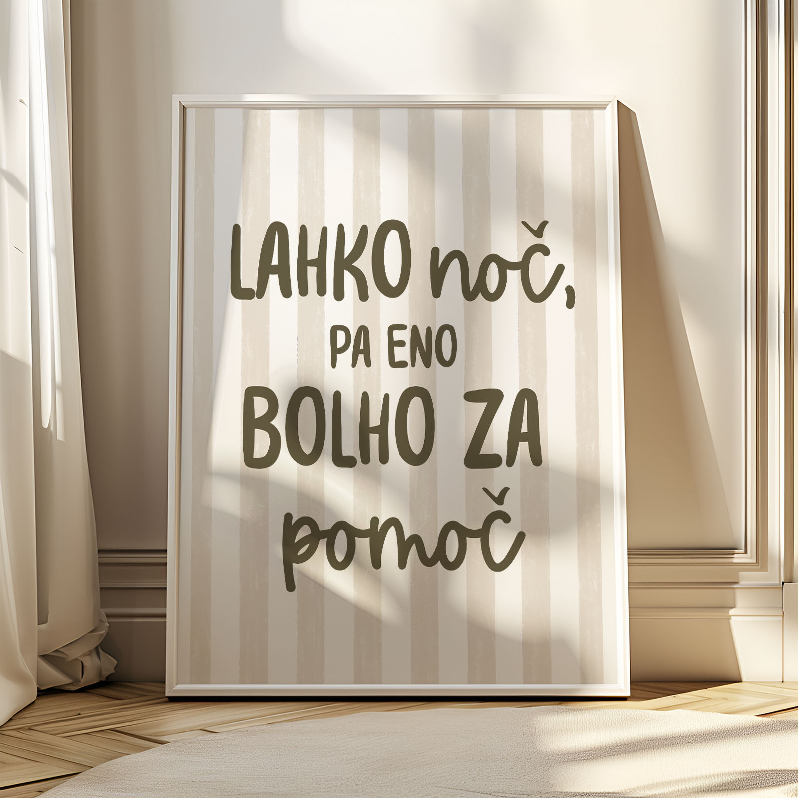 Dekorativni plakat za otroško sobo - Bolho za lahko noč - slika 5