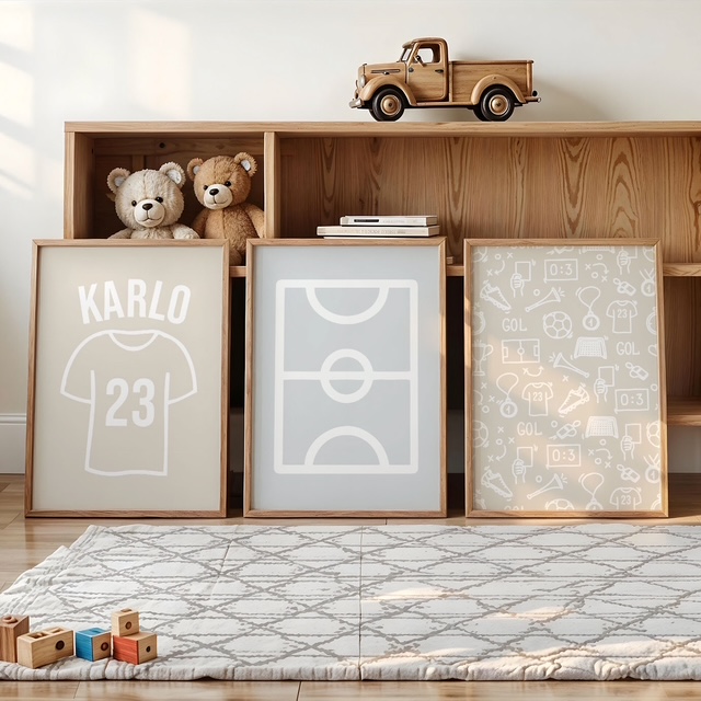 Dekorativni plakat Lev za otroško sobo - Vanja in lev