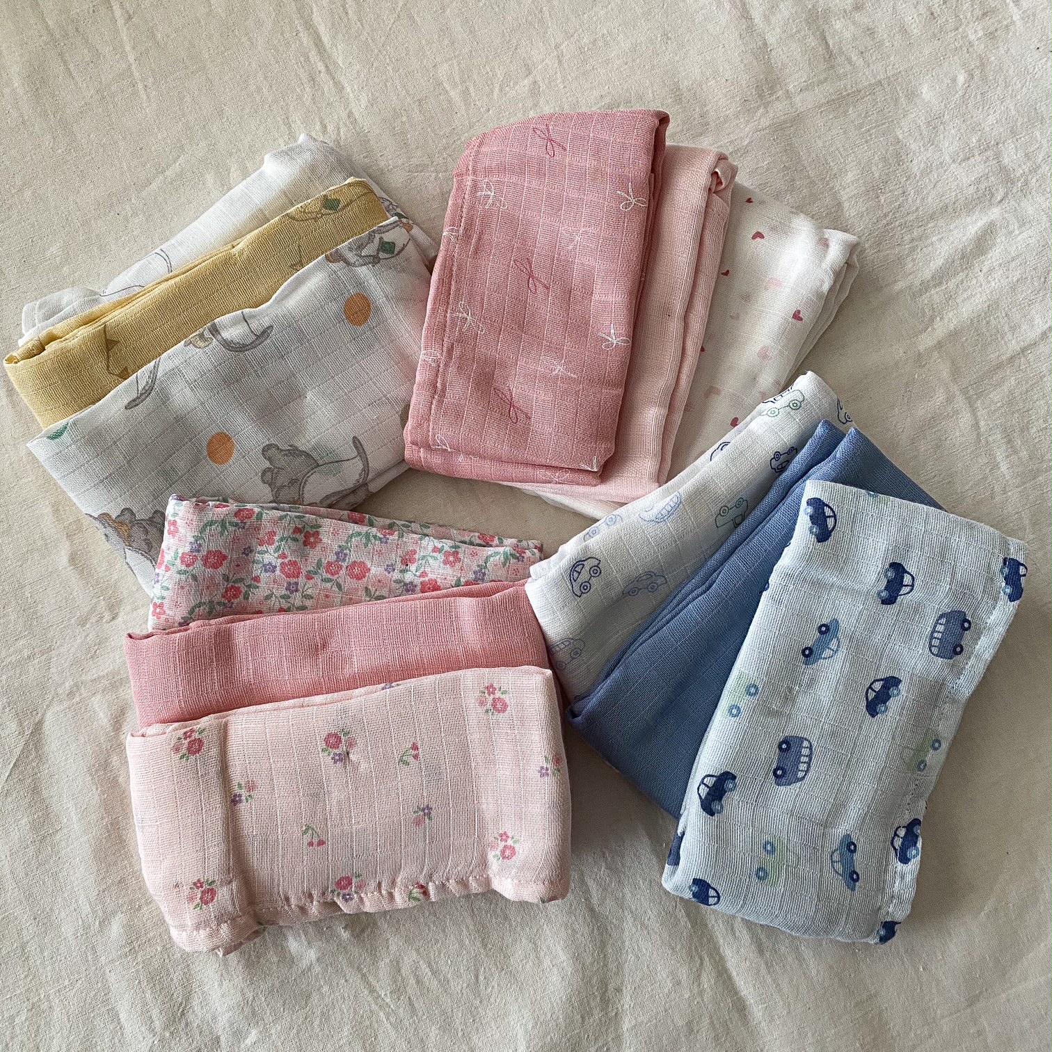 Komplet tetra pleničk - različni vzorci