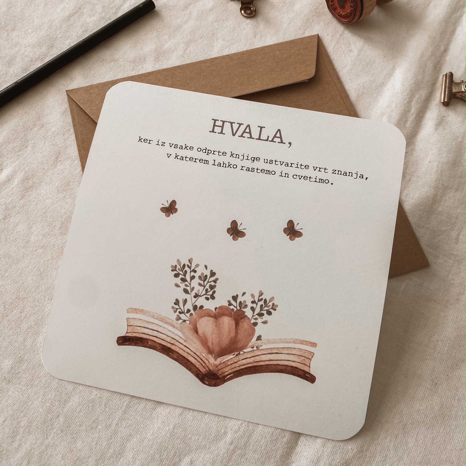 Čestitka za učiteljico - Knjiga