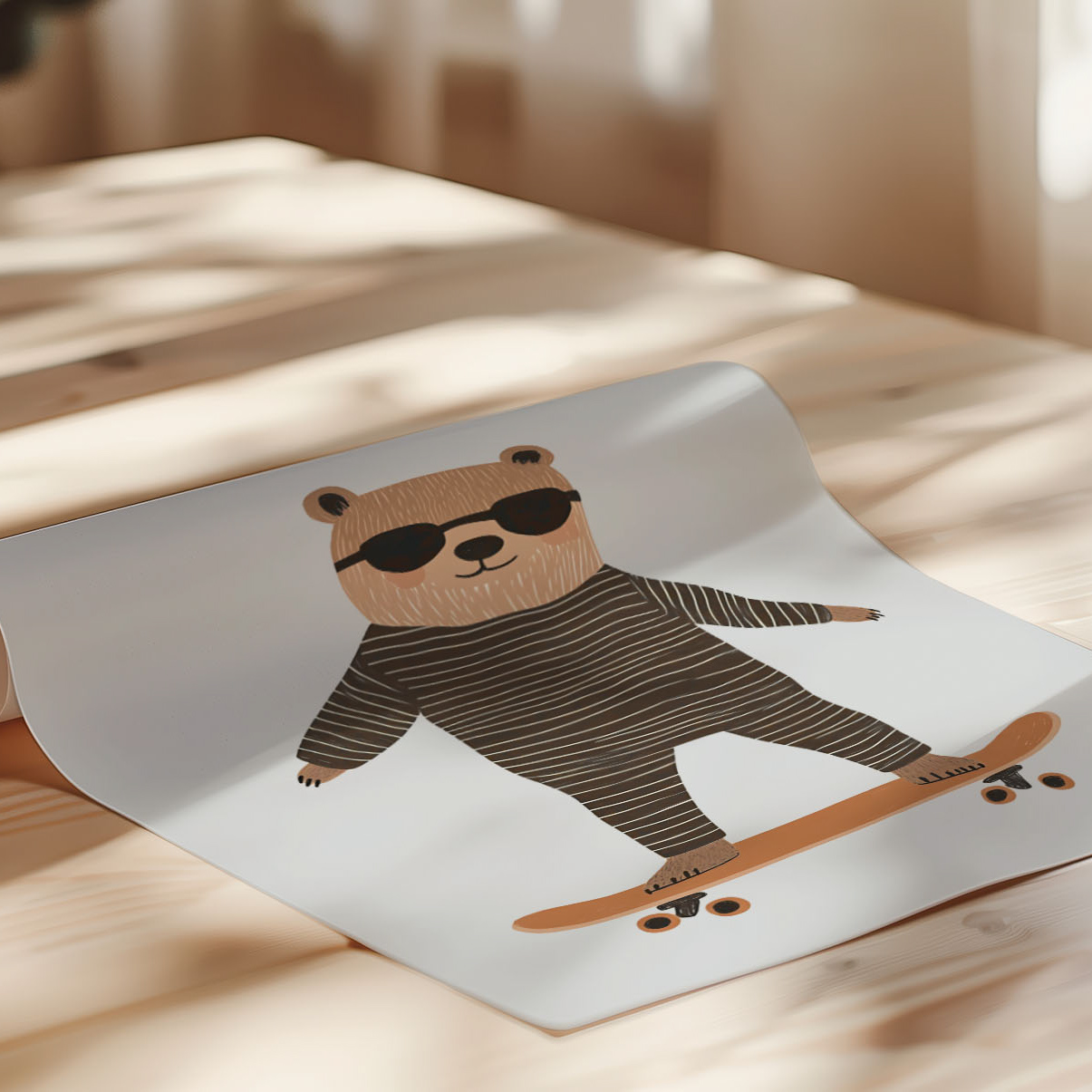 Dekorativni plakat za otroško sobo – nežen stenski dekor za otroke