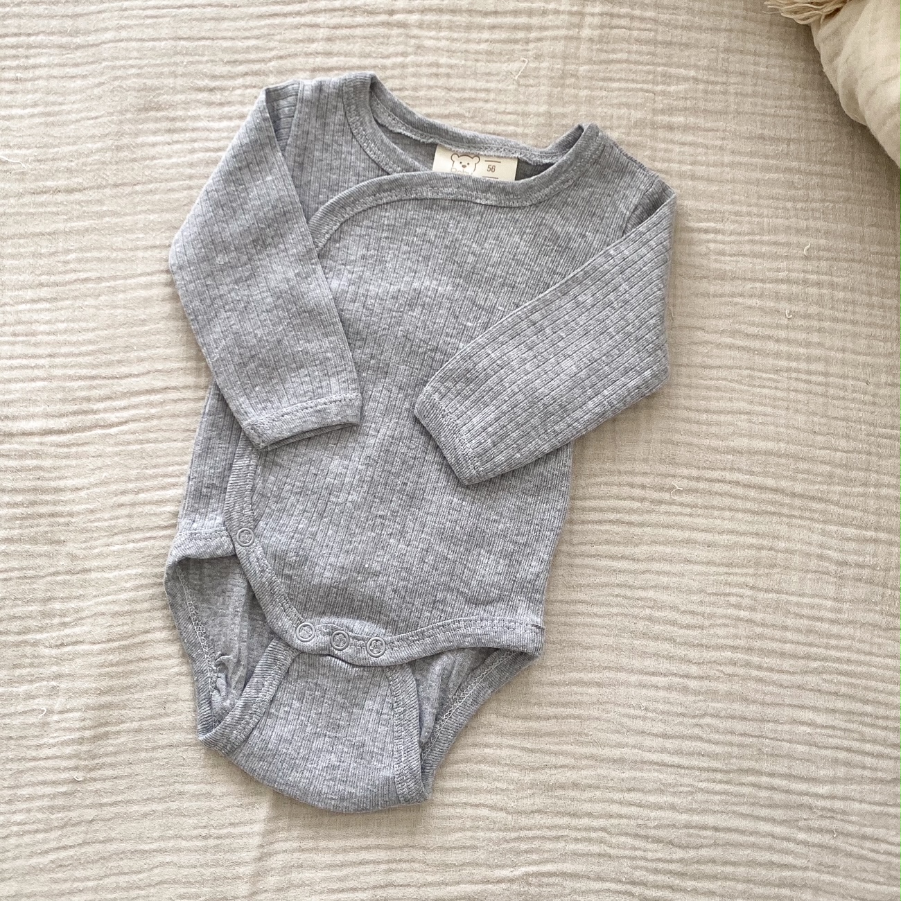 Bodi na preklop - Siv