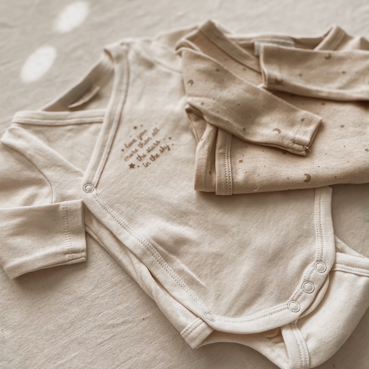 Komplet bodijev za dojenčka - Luna in zvezde