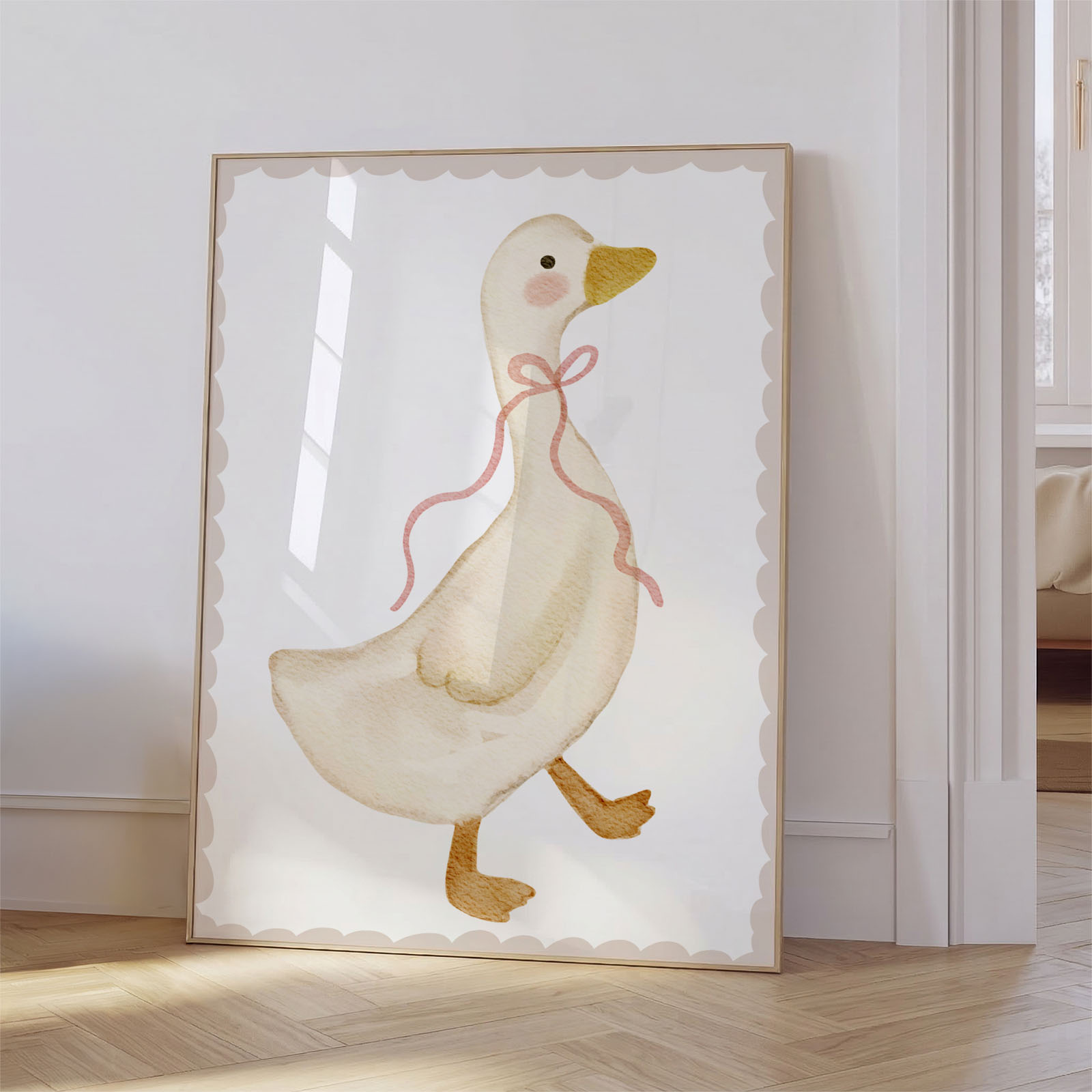 Dekorativni plakat za otroško sobo - Ljubka goska - slika 2