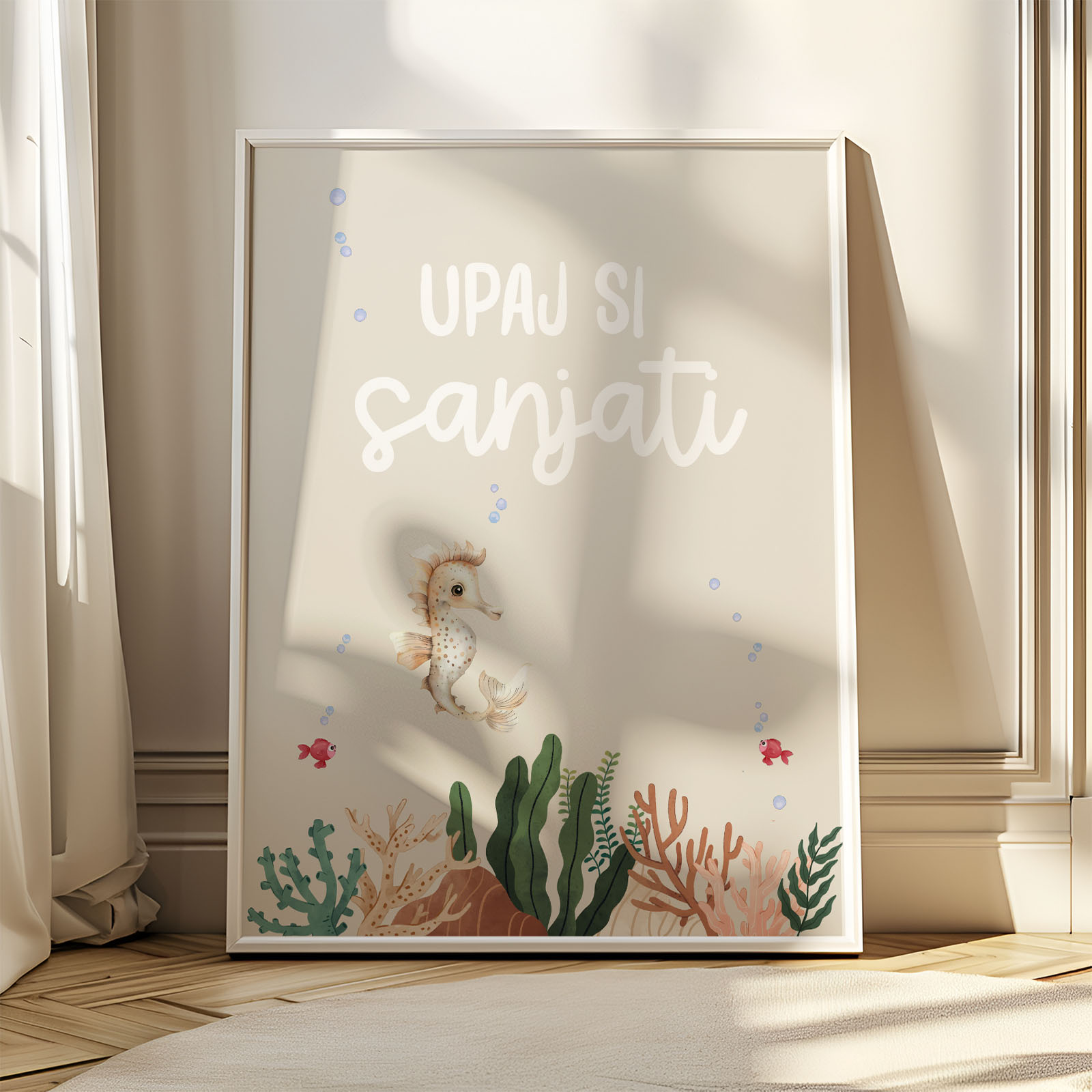 Dekorativni plakat za otroško sobo - Upaj si sanjati_morski svet - slika 4