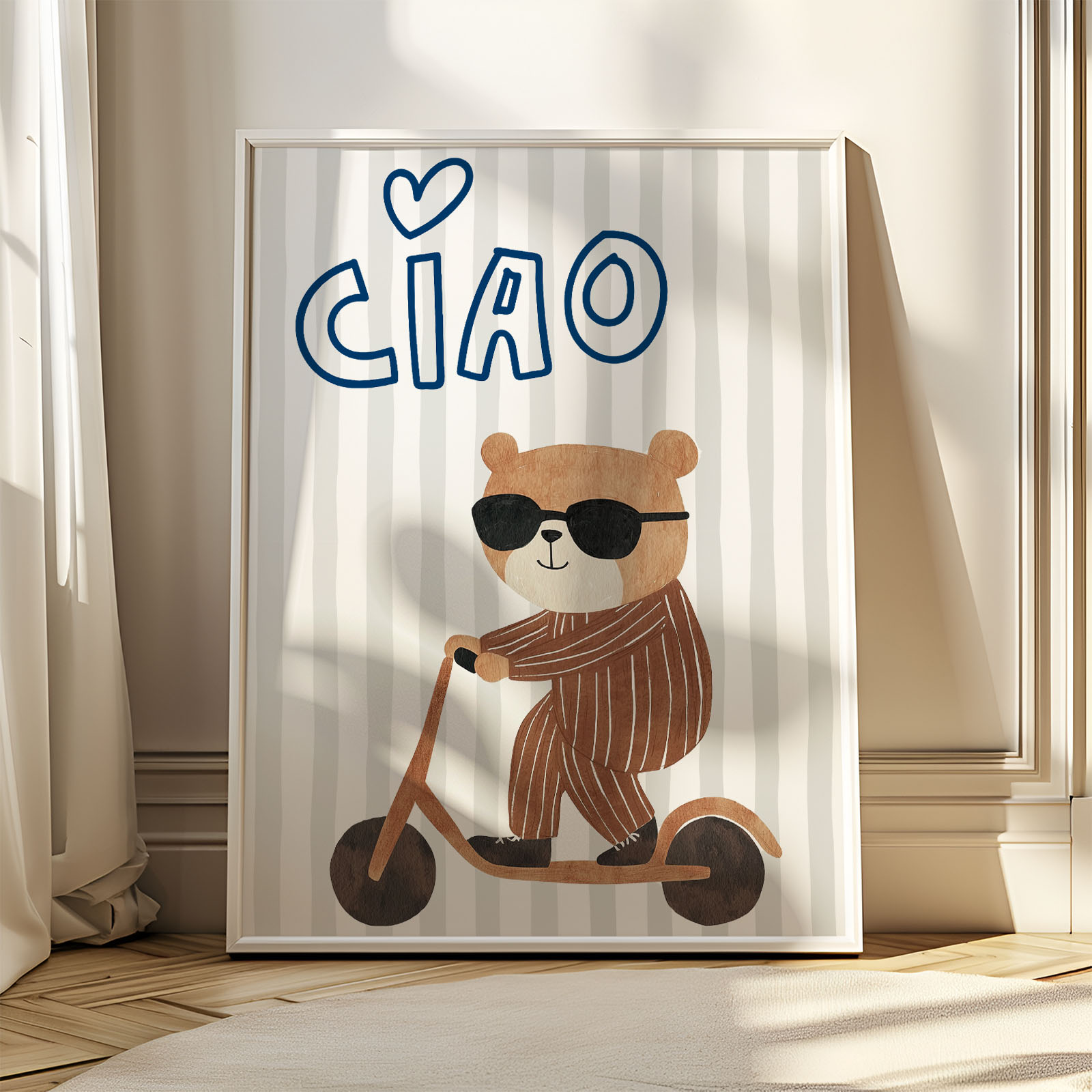 Dekorativni plakat za otroško sobo - Ciao - slika 3
