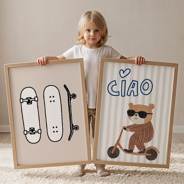 Dekorativni plakat za otroško sobo - Ciao - slika 4