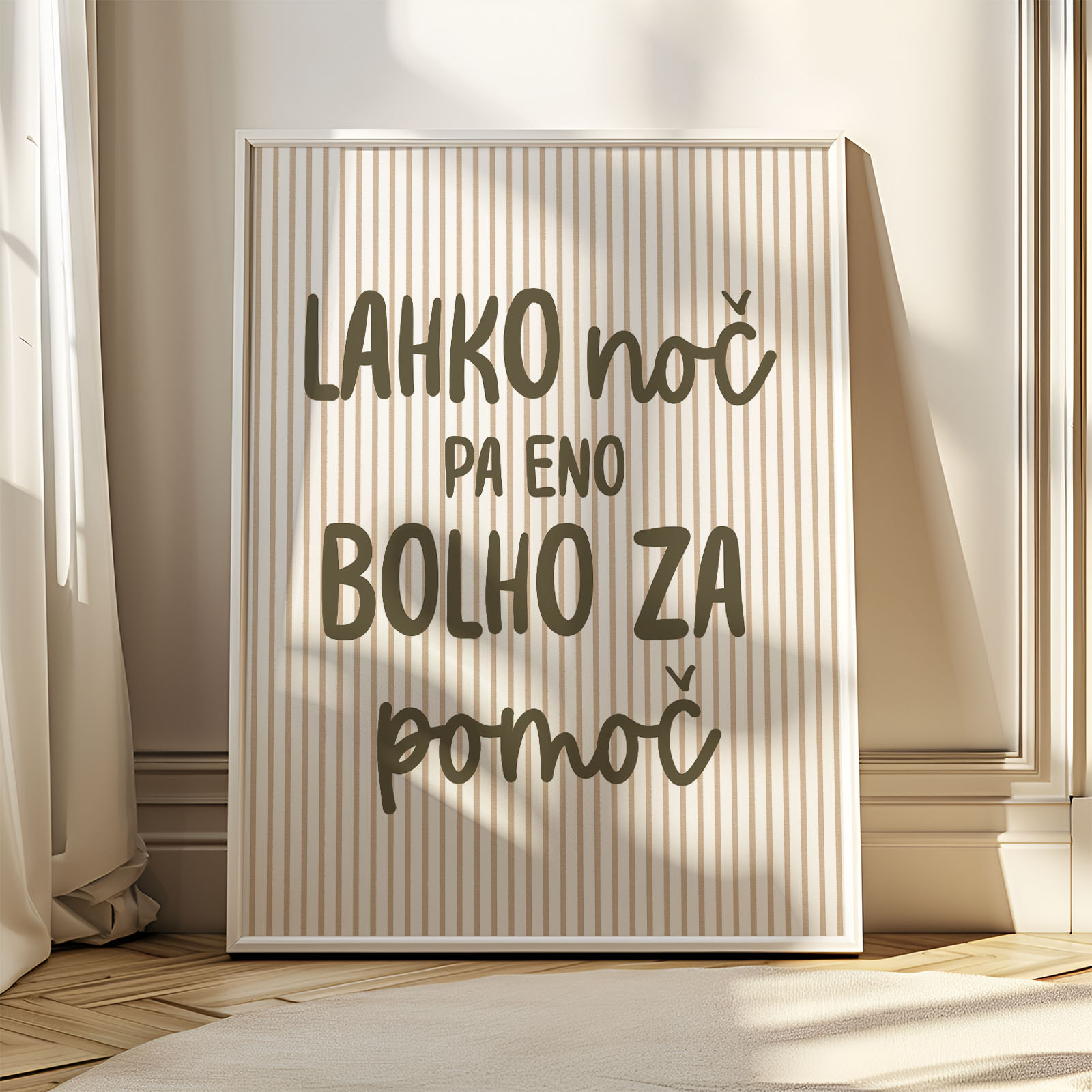 Dekorativni plakat za otroško sobo - Bolho za lahko noč 2