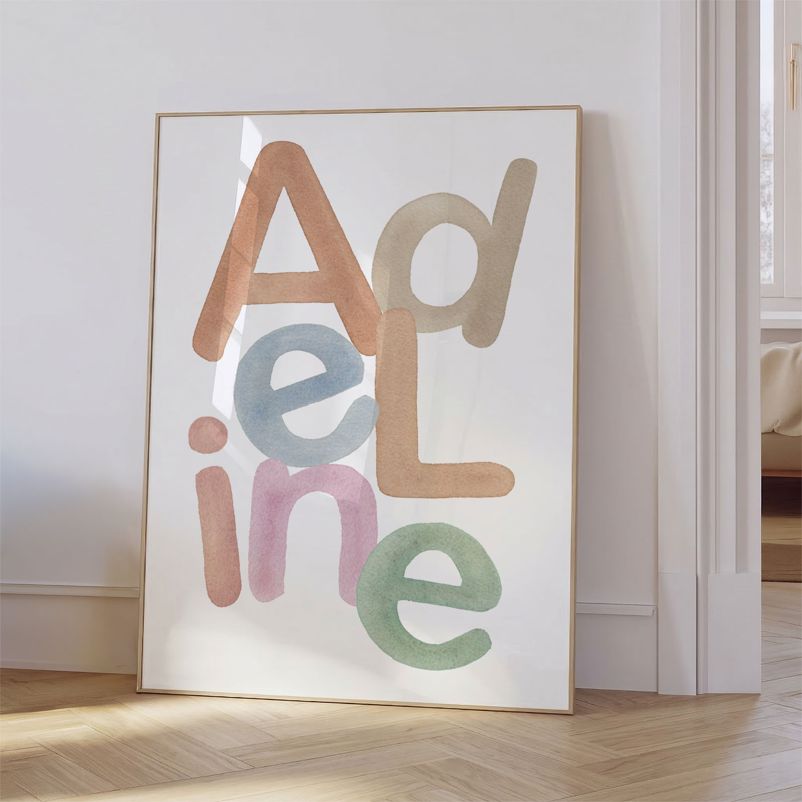 Plakat z imenom - Pisane črke