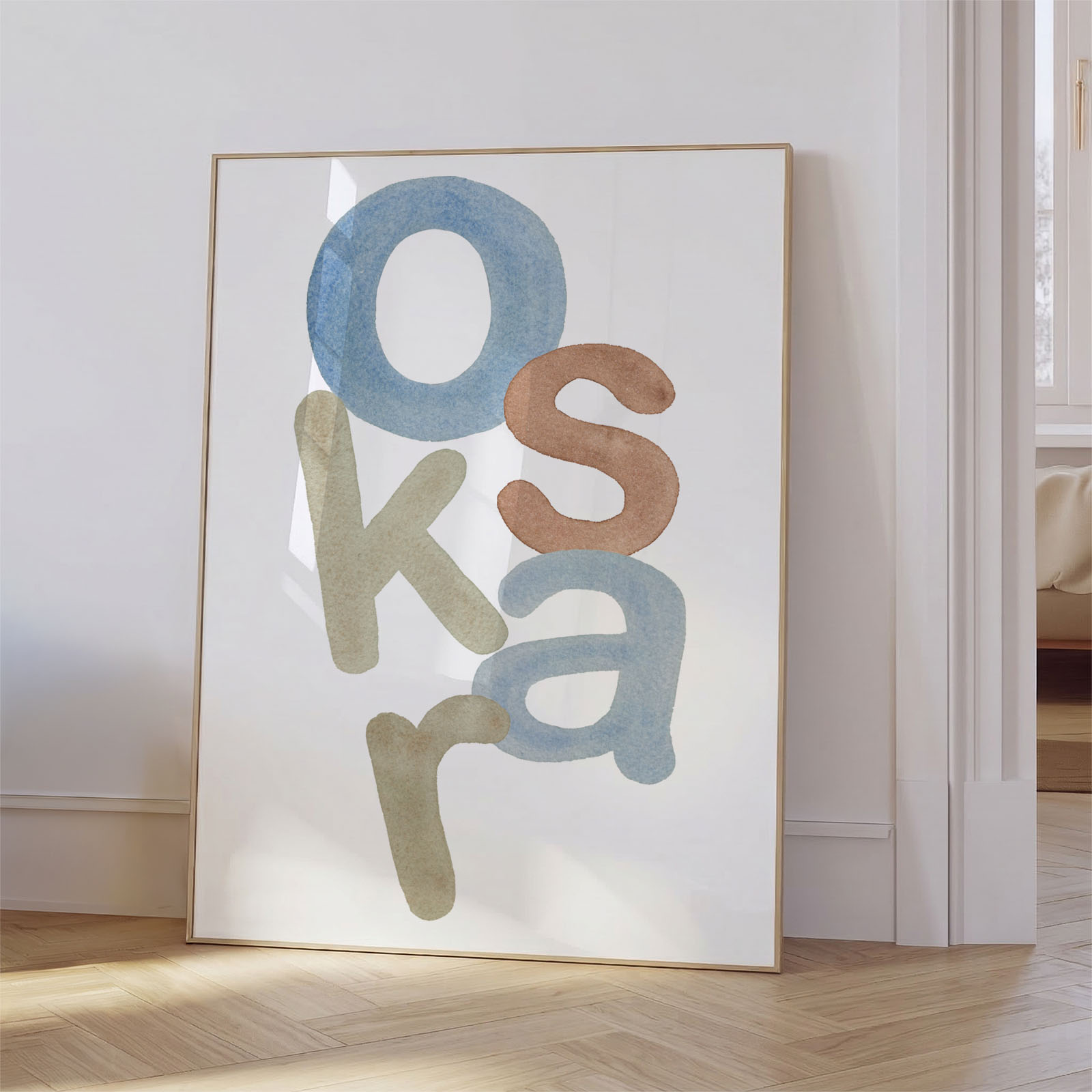 Plakat z imenom - Pisane črke - slika 3