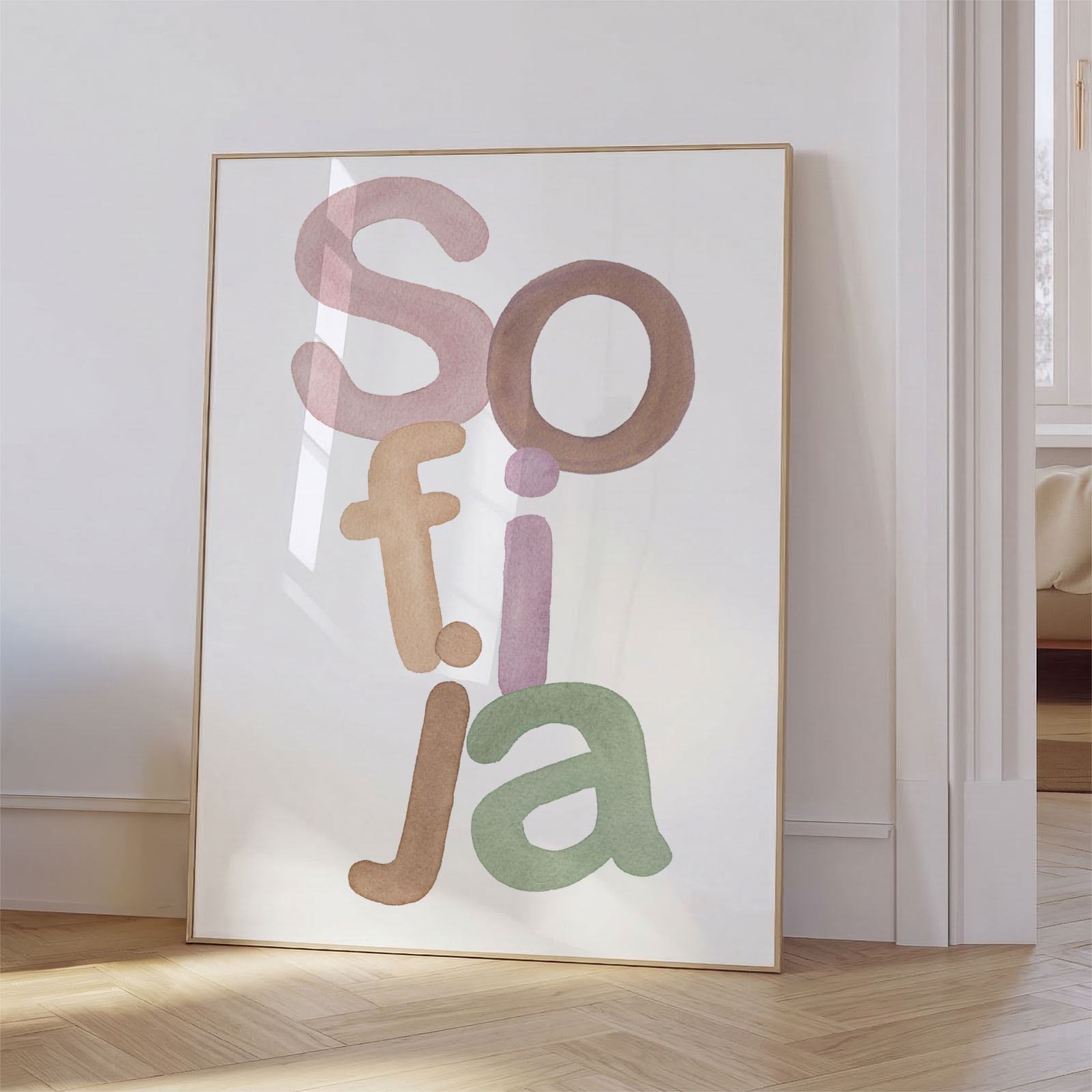 Plakat z imenom - Pisane črke - slika 4