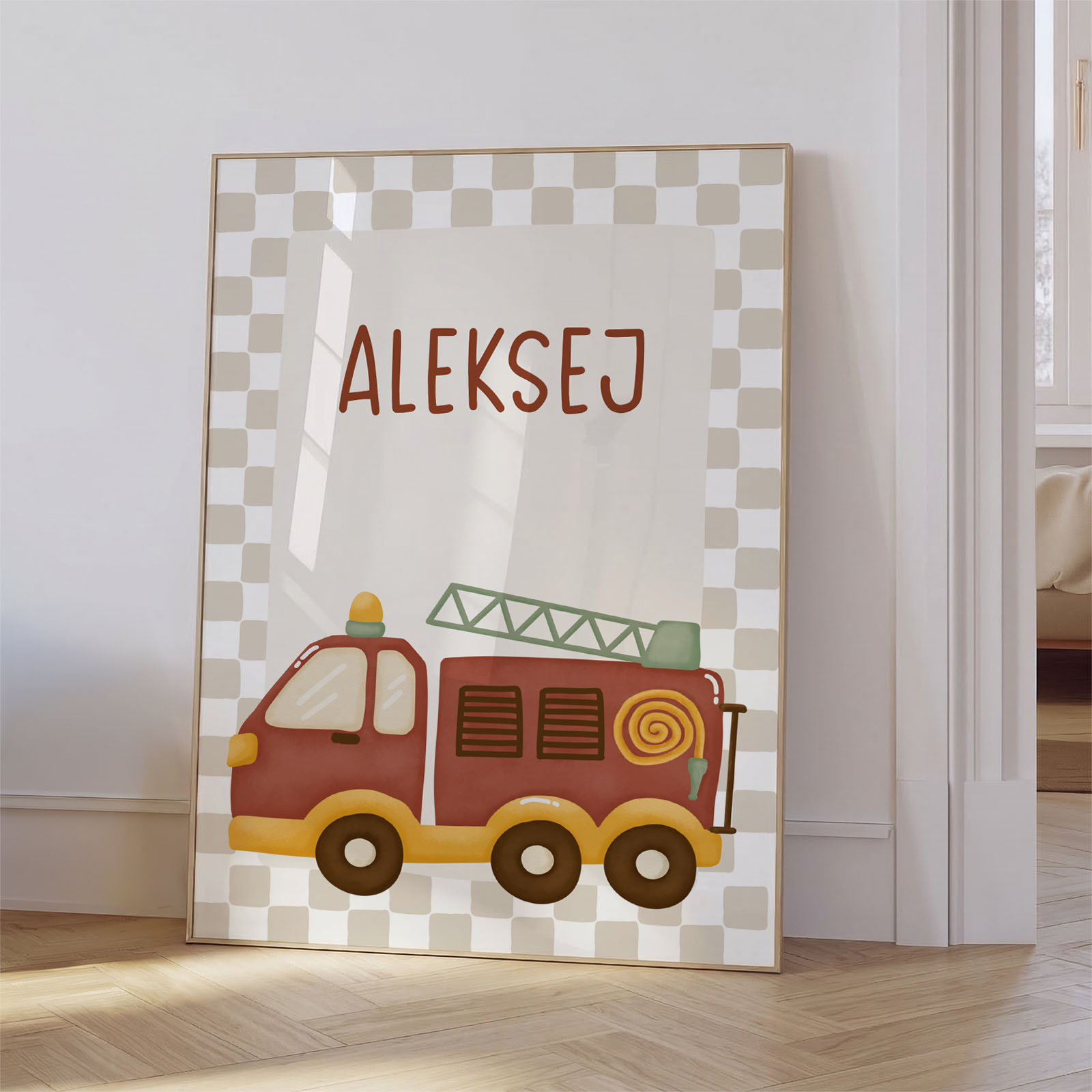 Plakat z imenom - Mali gasilec - slika 2