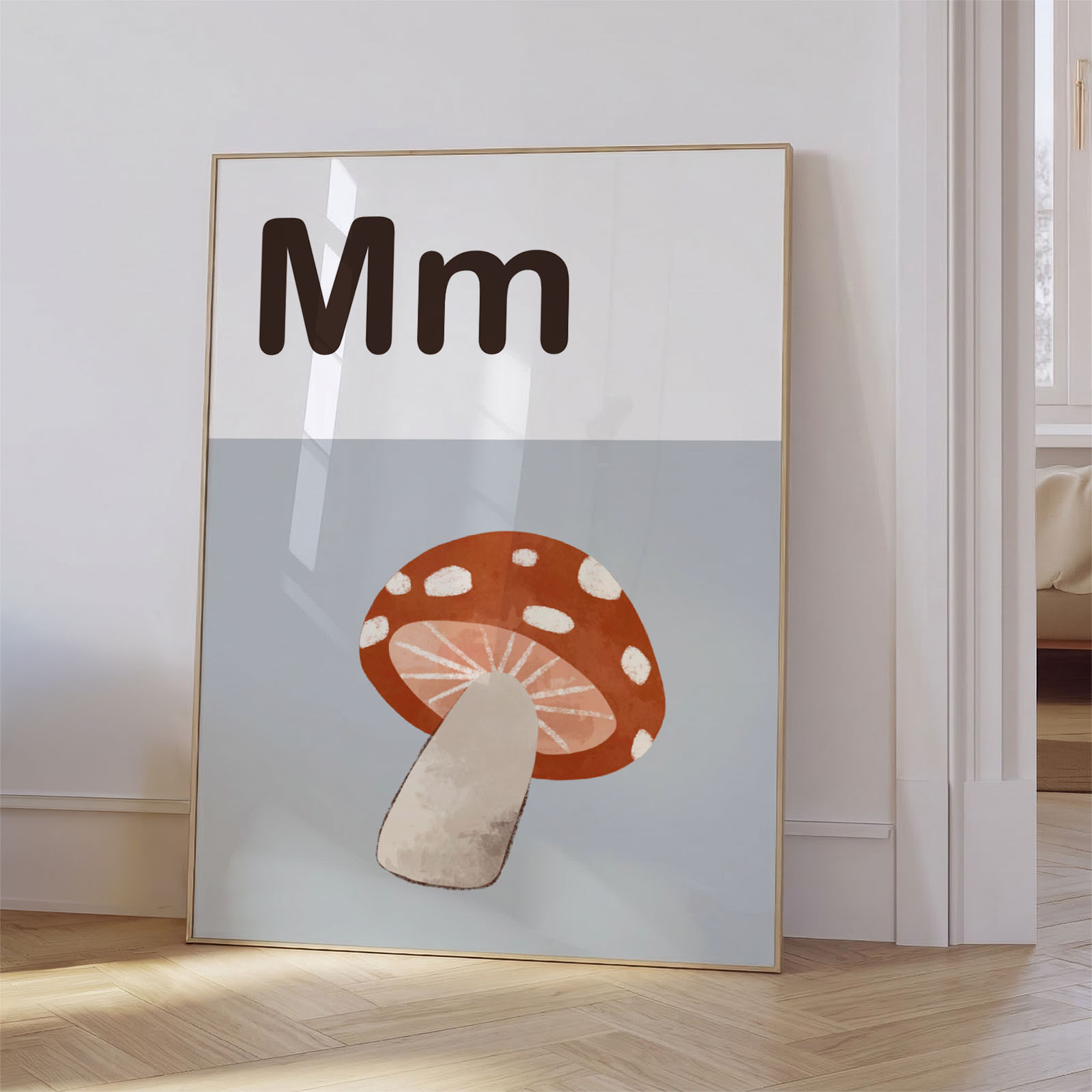 Otroški plakat črka M - slika 3